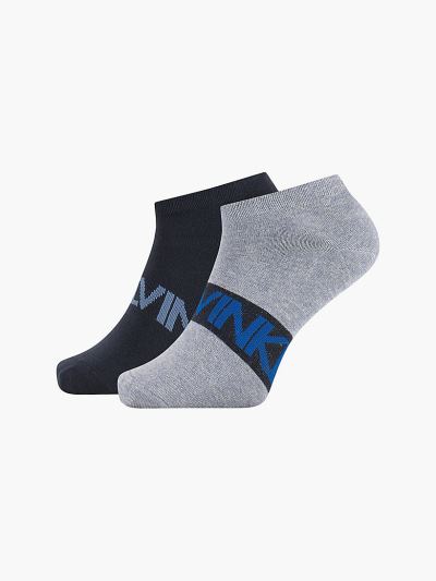 Calvin Klein Táskák & Kiegészítők HU238470 | Calvin Klein Logo Trainer Férfi Zokni Sötétkék / Szürke